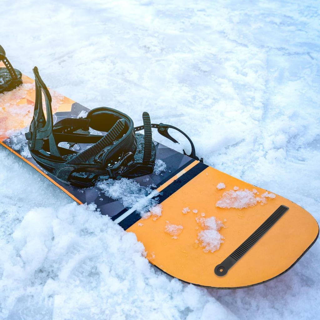 Kisangel Snowboard Binding Replacement Set of 2 with for Snowboards and Roller Made of Lightweight and Black Straps, Screws, Skates, ABS, Portable,