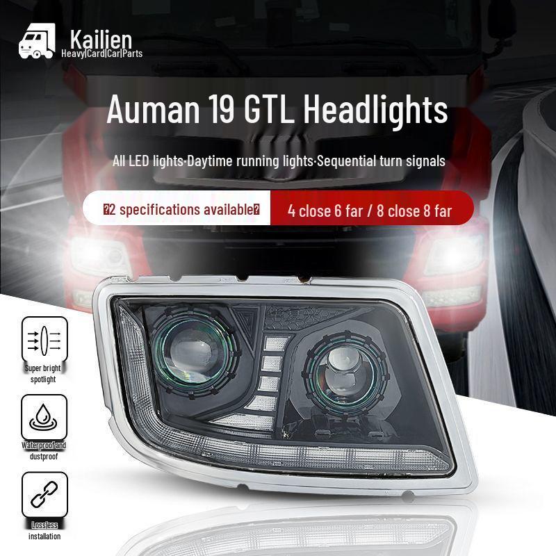 Super Bright Dual Lens LED Headlights for 2019 OMAN GTL, Modified 2023 Model Left