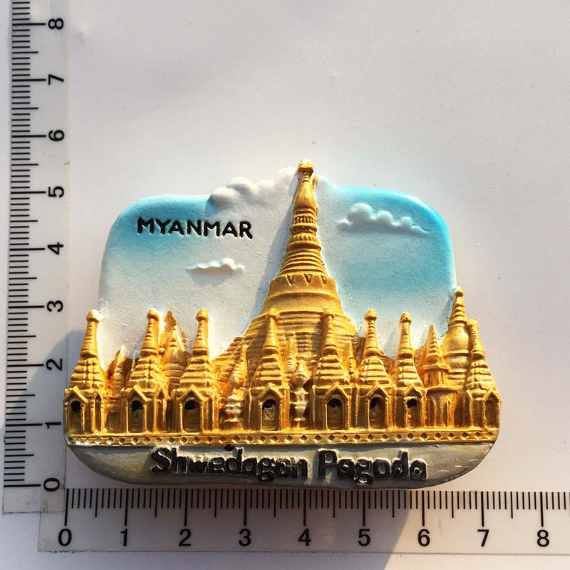

Myanmar Travelling Souvenirs Fridge Stickers Burma Shwedagon Pagoda Tourism Souvenirs Fridge Magnets Wedding Gifts Home Decor