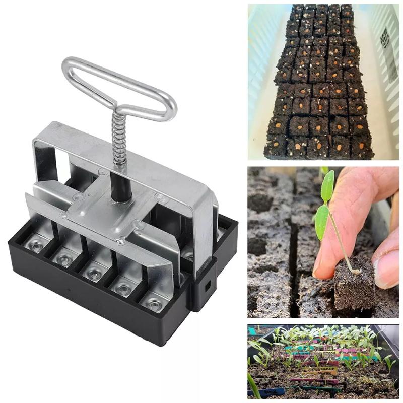 20 Cells Manual Soil Block Maker With Comfortable Grip Soil Blocker New