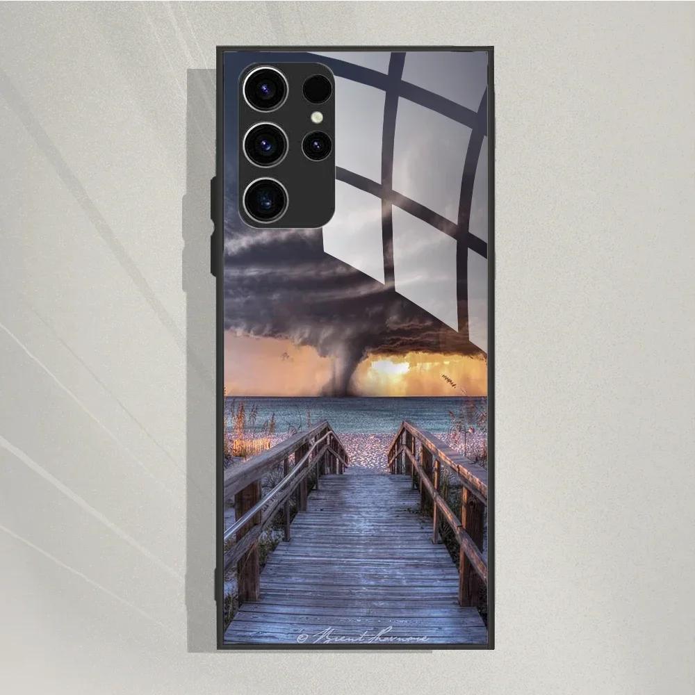 For Samsung Galaxy S25 Ultra Case Tempered Glass Case Cool Painted Phone Cases For Samsung S25 Ultra Cover S25ultra 5G Fundas
