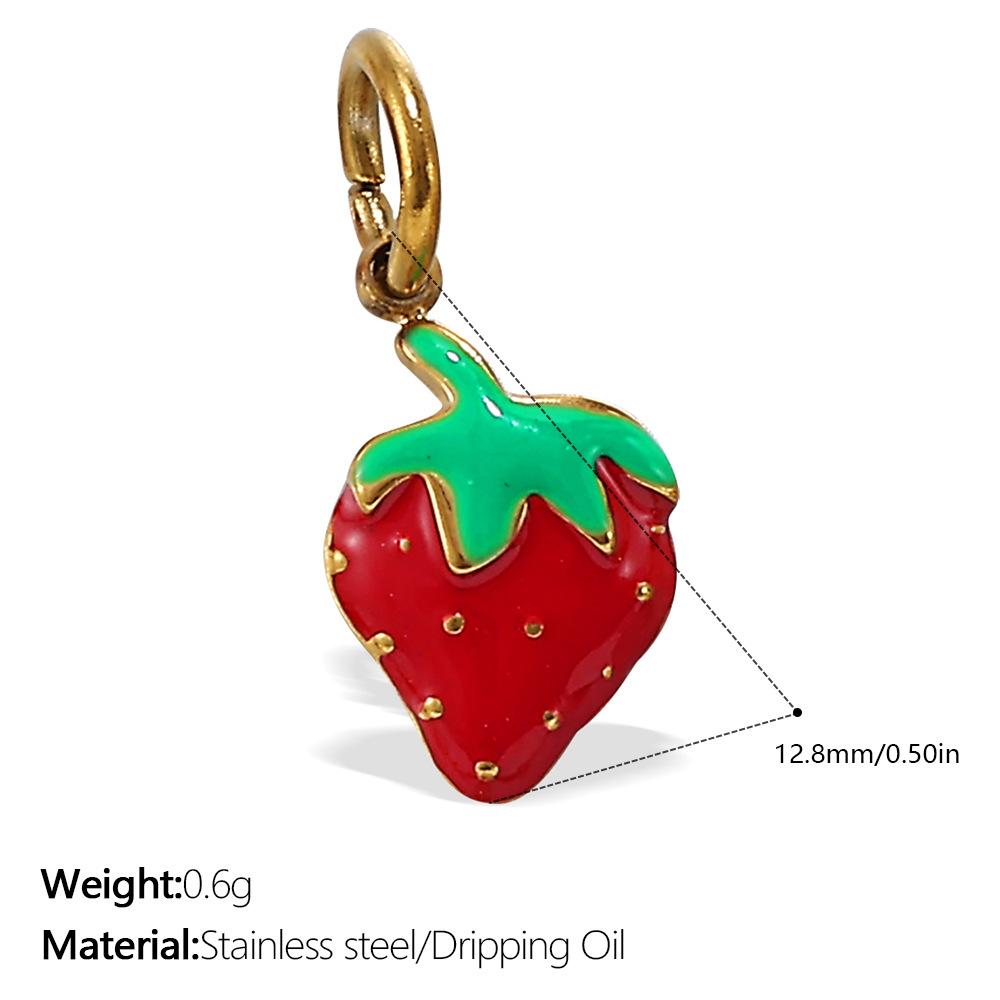 European and American creative colorful and diverse DIY pendant stainless steel plated 18K gold versatile pendant collection