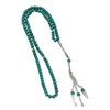Handmade Muslim Prayer Beads Chain Imitation Turquoise Cultural Accessory For Daily Worship And Fashion Jewelry