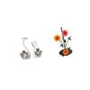 Porcelain Swan Figurine Collection And Paper Towel Holder Dispenser Non Slip Vertical Tissue Rack