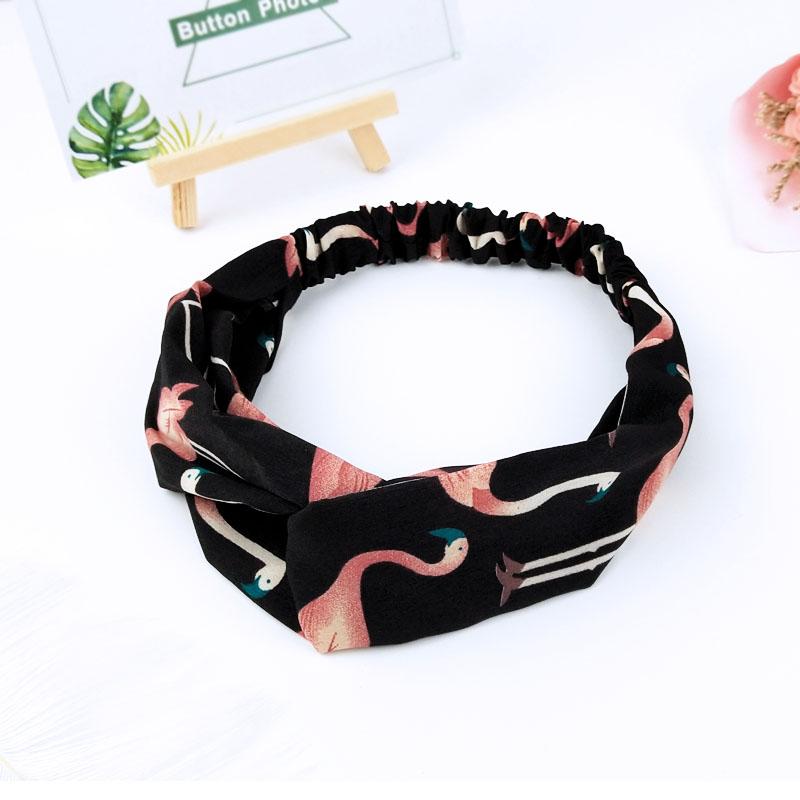 Scrunchies Frau Geknoteter Turban Haaraccessoires für Mädchen Stirnband Turban Elastisches Haarband Kopfwickel Gestreifte Haar-Scrunchies