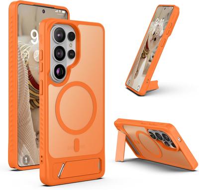 Magnetic for Samsung Galaxy S26 Ultra Case Stand Magsafe Matte Hard Back TPU Bumper Phone Cover Magnets for Galaxy S26 Plus