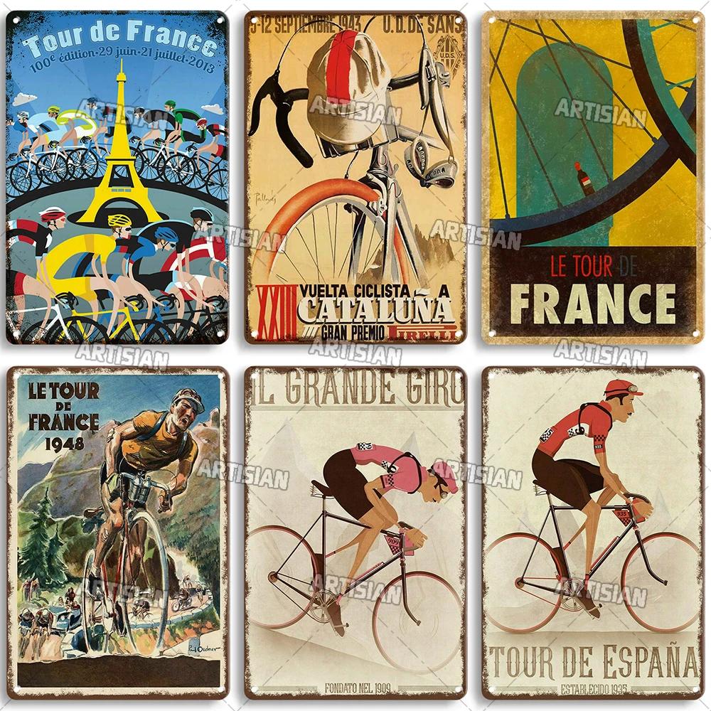 Segno di Latta Metallico Bicicletta Arrugginita Piatto Decorativo Casa Bar Studio Segni Metallici Poster Metallico Vintage Targhetta Metallica da Viaggio Piatto da Parete