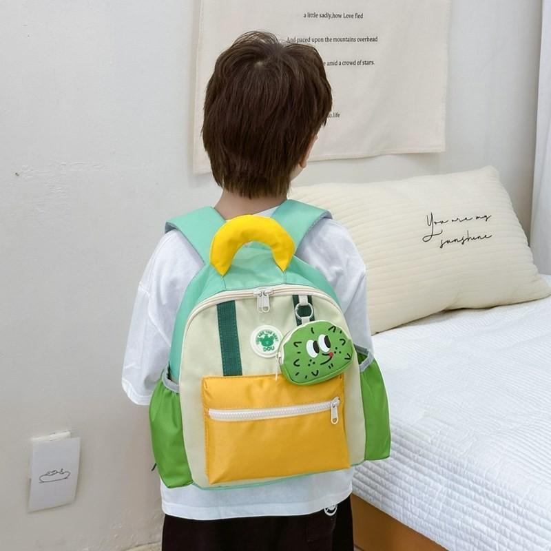 Cute Cartoon Animal Backpack For Kids Breathable Lightweight Nylon School Bag