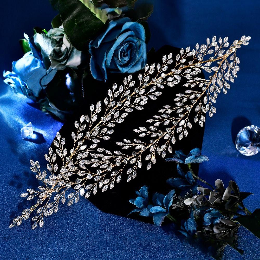 Rhinestone Bridal Headband Handmade Wedding Hair Accessories Wedding Headpieces  Gift for Women