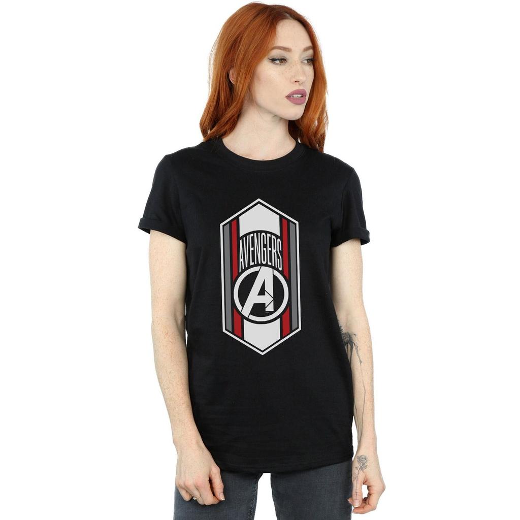 Marvel Womens/Ladies Avengers Endgame Team Icon Cotton Boyfriend T-Shirt