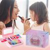 Kids Makeup Set Washable Real Cosmetic Toy Set Kids Makeup Sets With Mirrors For Girls Play Make Up Birthday Holiday Parties