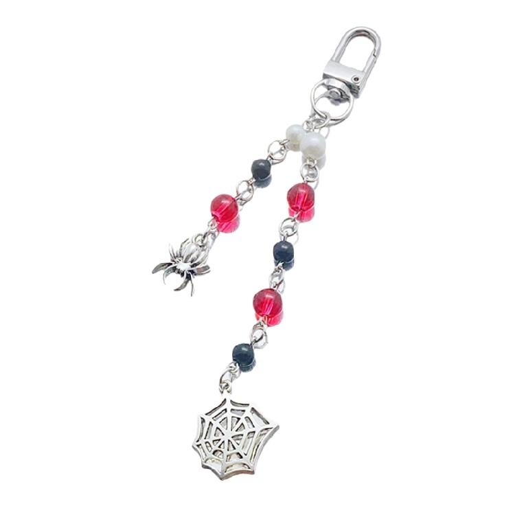

Unique Phone Charm Keychain Beaded Fish Keyring Decorative Accessory Key Holder Bag Pendant for Wallet Backpack Purse