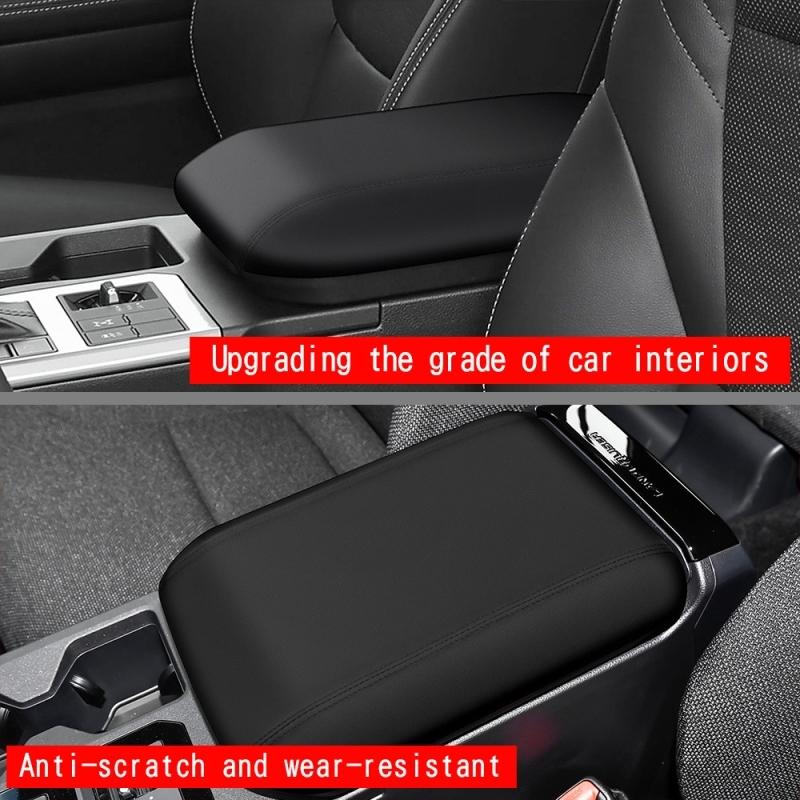For Toyota Land Cruiser 250 Prado LC250 2024 2025 ABS Leather Center Console Armrest Box Cover Pad Anti-Scratch  Accessories