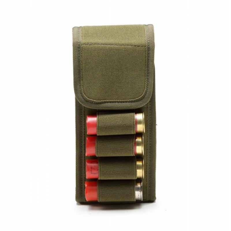 Taktik Molle Dergisi Kılıfı 16 Yuvarlak 12 Ölçer 12GA Cephane Kabukları Tutucu Kartuş Tutucu Askeri Avcılık Airsoft Silah Cephane Çantası