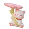 Cat Statue Storage Tray Resin Stable Base Multi Function Cute Cat Sculpture Table Decoration for Entrance