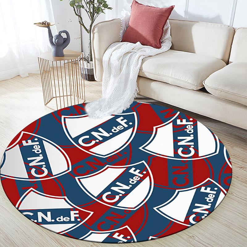 Club Atletico Independiente2 Round Area Rug,Carpet Rug for Living Room Bedroom Sofa Playroom Decor,Non-slip Floor Mat