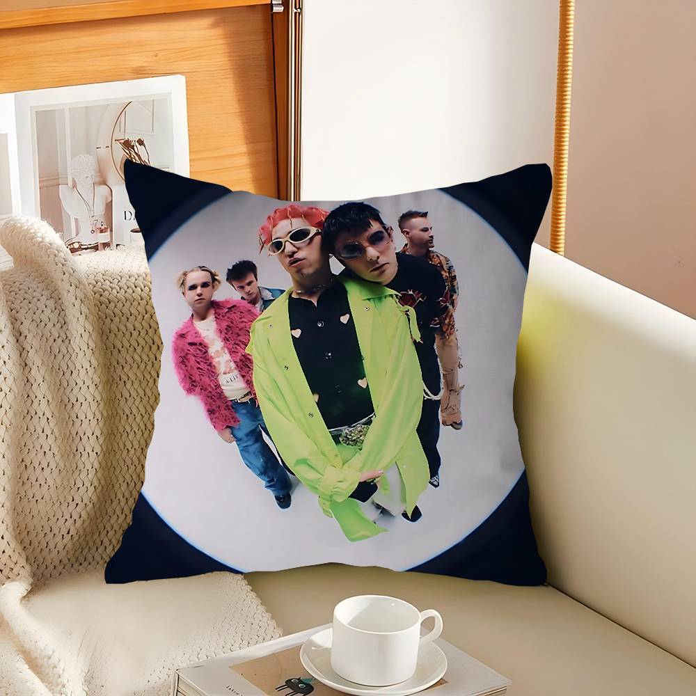 Fontaines D.C Pillow Covers Cartoon Sofa Decorative Home Double-sided Printing Short Plush Cute Cushion Cover
