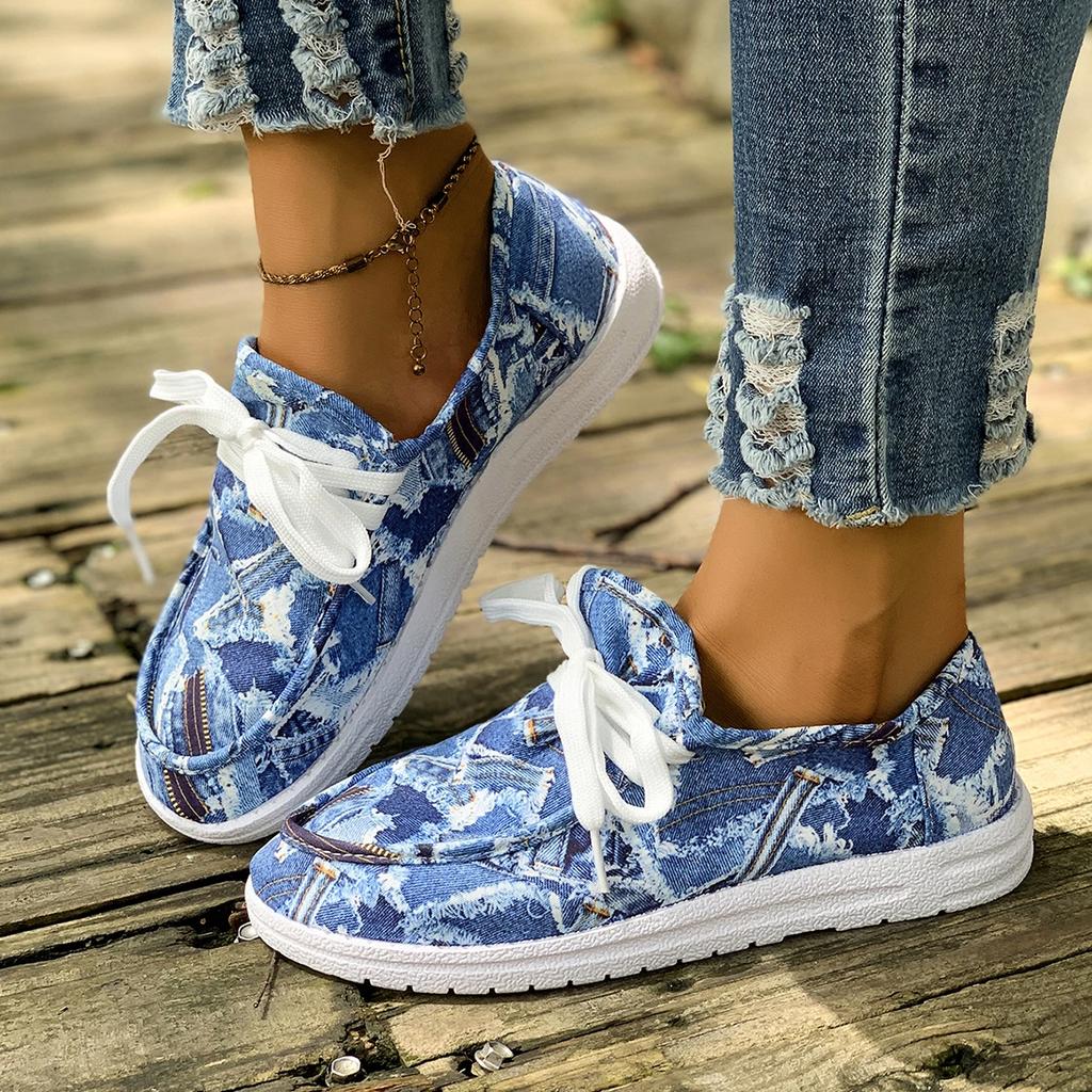 Mode Übergröße Damen Canvas Freizeitschuhe 2025 Neu Outdoor Leichte Damen Sneaker Herbst Flache Sohle Bequeme Sneaker Damen