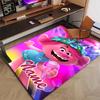 Custom Trolls Mat Personalized Name, Polyester Washable Indoor Entryway Rug, Gift for Christmas, Easter, Thanksgiving Day