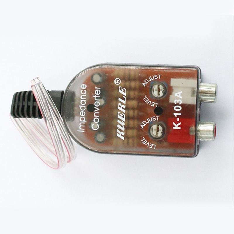 

12 В Универсальная линия RCA Автомобильный Стеро Радиопреобразователи Динамик Высокий В Низкий Автомобильный Усилитель Автомобильный Аудио Импеданс Преобразователь T