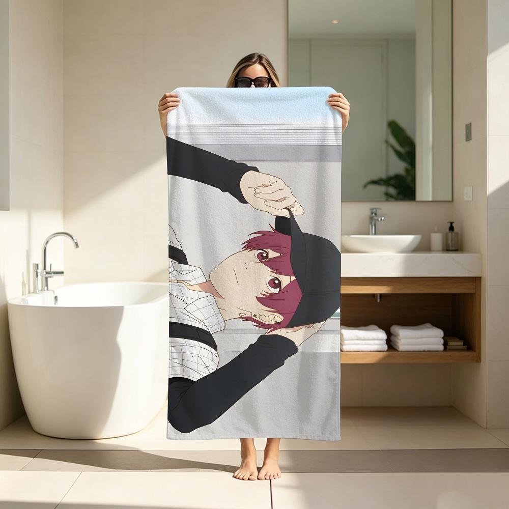 Comedy Anime C-Cool Doji Danshi Towel Microfiber soft Beach Towel for Travel Fitness Sauna Bathing Camping