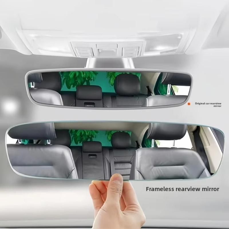 Easy Installation Full View Rearview Mirror with Wide View for Child Monitoring and Enhanced Driving Visibility