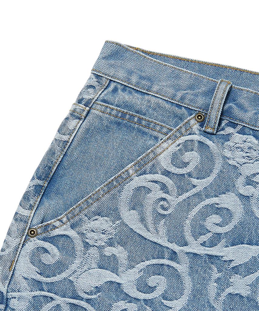 WKNDRS Art Nouveau Denim Shorts (L.Denim)