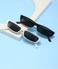 Fashion Vintage Small Rectangle Sunglasses Girls Boys Black White Brand Designer Sun Glasses UV400 Shade Outdoor Sunglasses