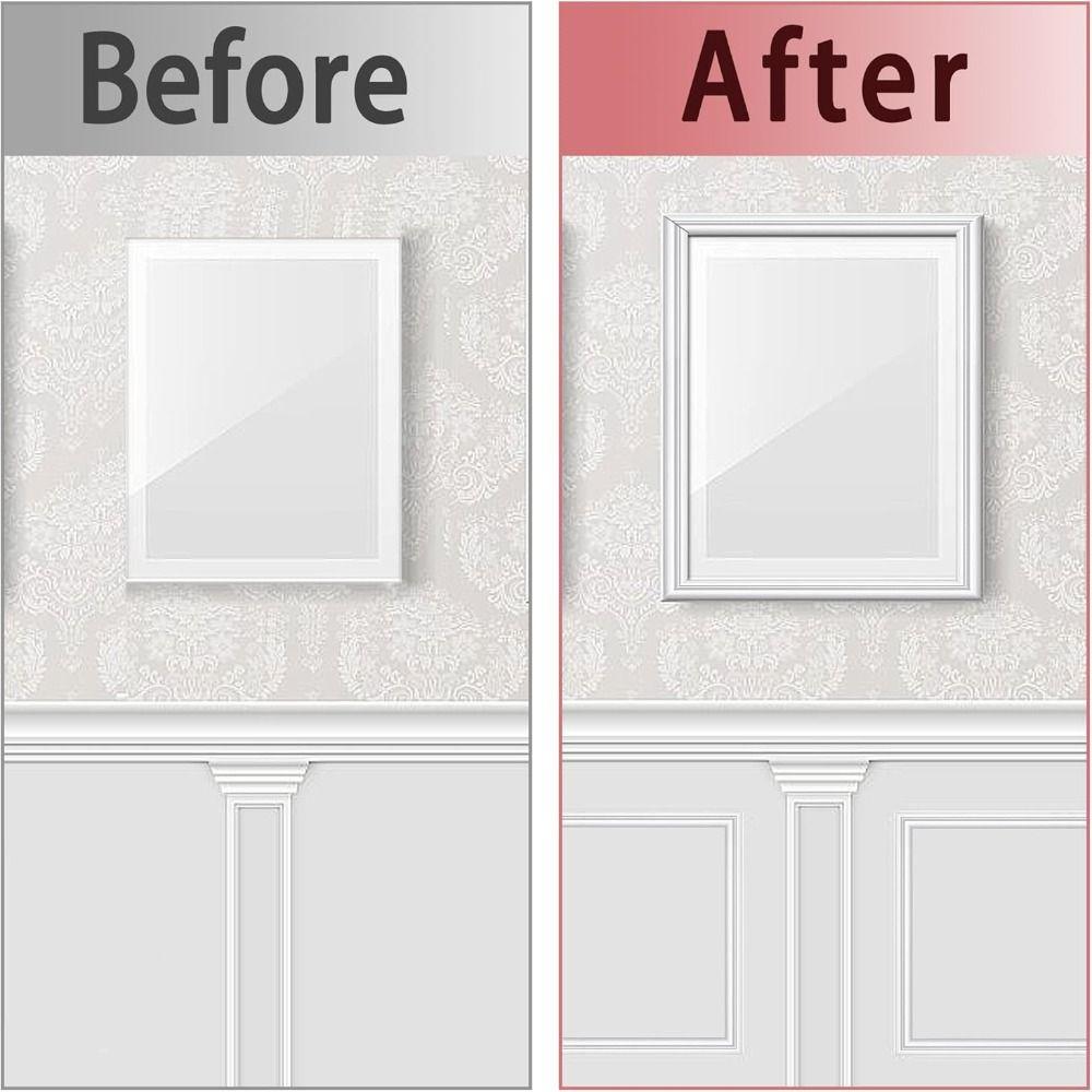 Self-Adhesive Chair Rail Panel Molding TPE Wall Protector NEW Wall Decoration Molding Trim  Mirror