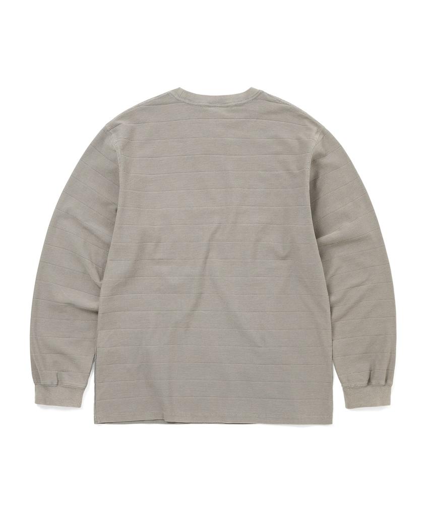 This Is Never That Border Jacquard L/S Tee Graphite