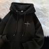 Personalized American Style Men's Hoodie – Autumn/Winter Velvet, Thick, Versatile Student Jacket