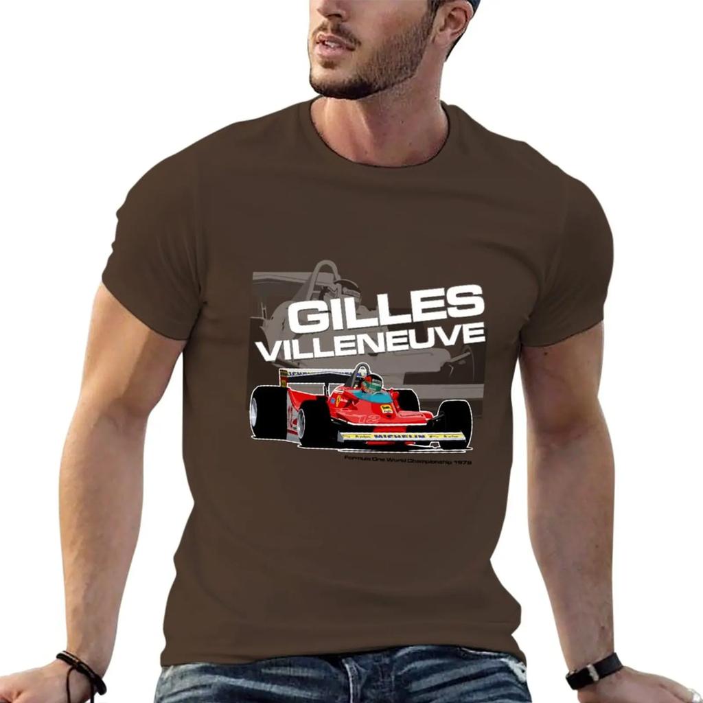 New Gilles Villeneuve - F1 1979 T-Shirt Tees Oversized T Shirt Oversized T Shirts T Shirts for Men Pack