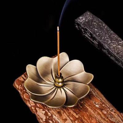 Incense Burner Stick Holder Alloy Incense Burner Antique Room Sandalwood Point Incense Coil Incense Home Decoration