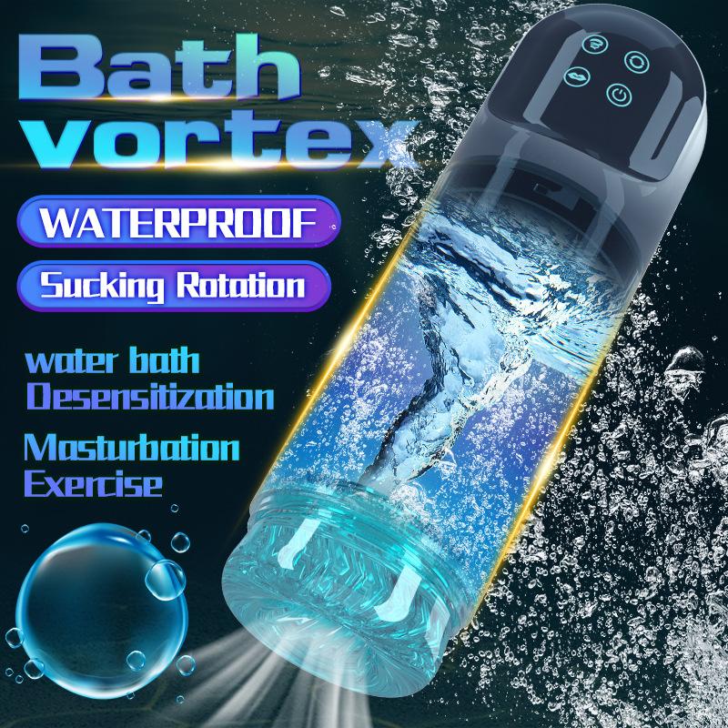 Automatic Male Masturbator Cup 7 Sucking Rotating Licking Modes Pocket Pussy Stroker Blowjob Penis Pump Sex Toy Penis Exerciser Delayed Ejaculation