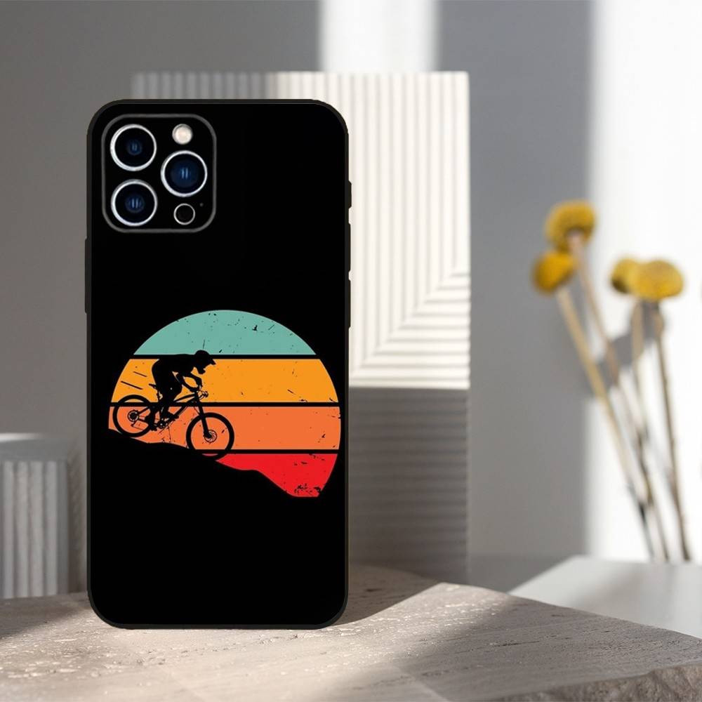 Triathlon Schwimmen Radfahren Laufen Für iPhone 12,14,13,15,16,11,17,X,Mini,XR,SE,XS,Plus,Pro,Max,8,7,Weiche Silikon Schwarze Hülle