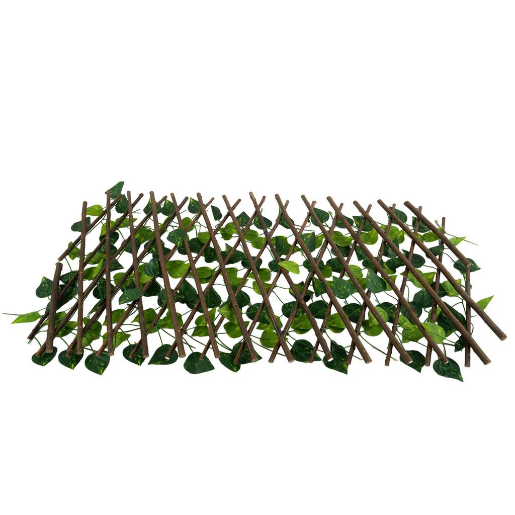 Artificial Faux Ivy Leaf Hedge Privacy Screening Home Garden Fence Decoration