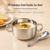 YUTAI 316 Stainless Steel Insulated Baby Feeding Bowl with Spoon