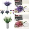 Artificial Lavender Outdoor Decoration With Soft Pvc Material For Garden Decor