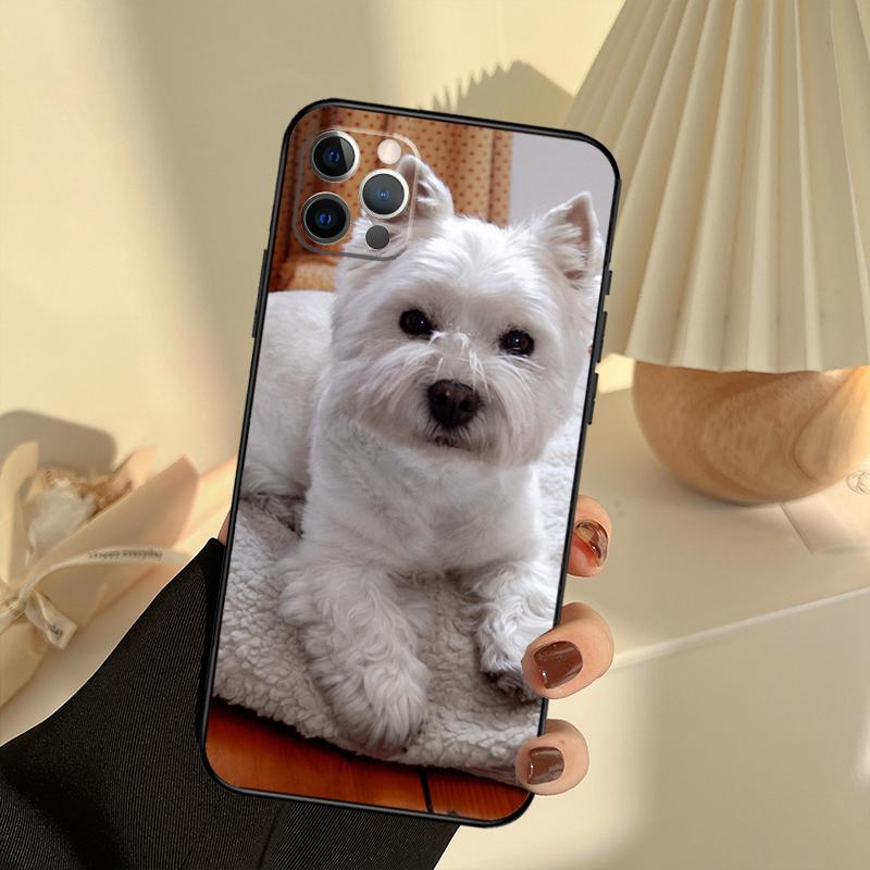 Westie Dog Phone Case For iPhone 14 16 15 11 12 13 17 Pro Max 13 mini 15 16 Plus 16e 17 Air Cover Funda