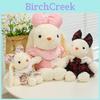 Plush Rabbit Toy With Dress And Bow Decoration For Kids Girls And Baby Girls Gifts