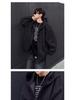 Autumn Men's Space Cotton Hooded Heavyweight Hoodie: Versatile Solid Color Jacket for Couples - Suitable for Spring and Autumn.