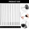 11Pcs Hex Head Allen Wrench Drill Bits Set Long Allen Screwdriver Bits Magnetic Tips 1/4 Inch Hex Key Screwdriver Socket Bit