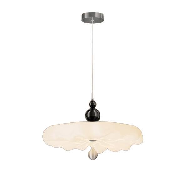Pre-owned Walnut Dining Table Swing Arm Chandelier, French Cream Style, Eye-Protective.