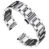 BINLUN Stainless Steel Watch Band Replacement Strap, Highly Polished Matte Brushed Finish Solid Strap (Brushed Silver, 20mm)