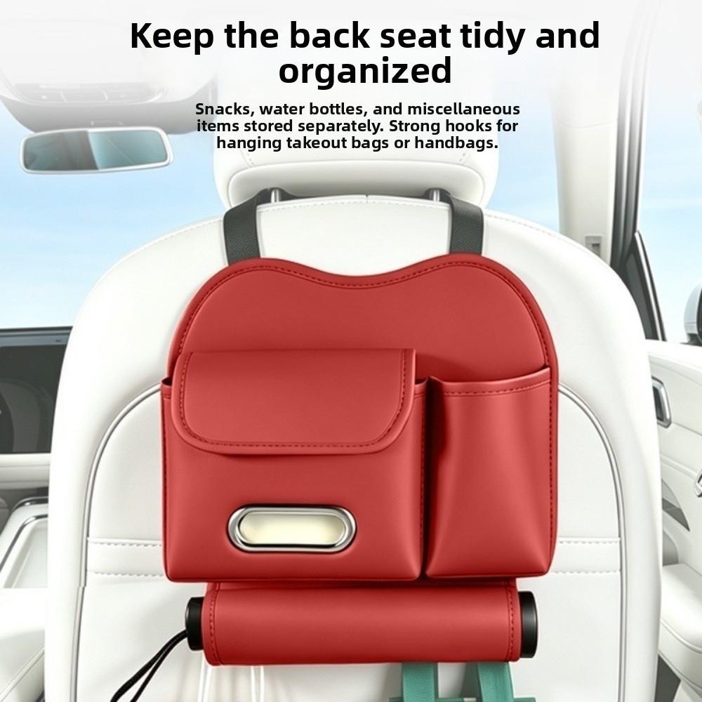 Space Saving Car Backseat Organizer Waterproof Car Seat Back Tissue Box Car Cup Holder Back Seat