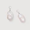 Baroque Pearl Dangle Earrings for Women - Elegant High-End Luxury Studs