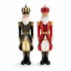 2 Pieces Nutcracker King Guard Figurine Pair Decorative for Mantel