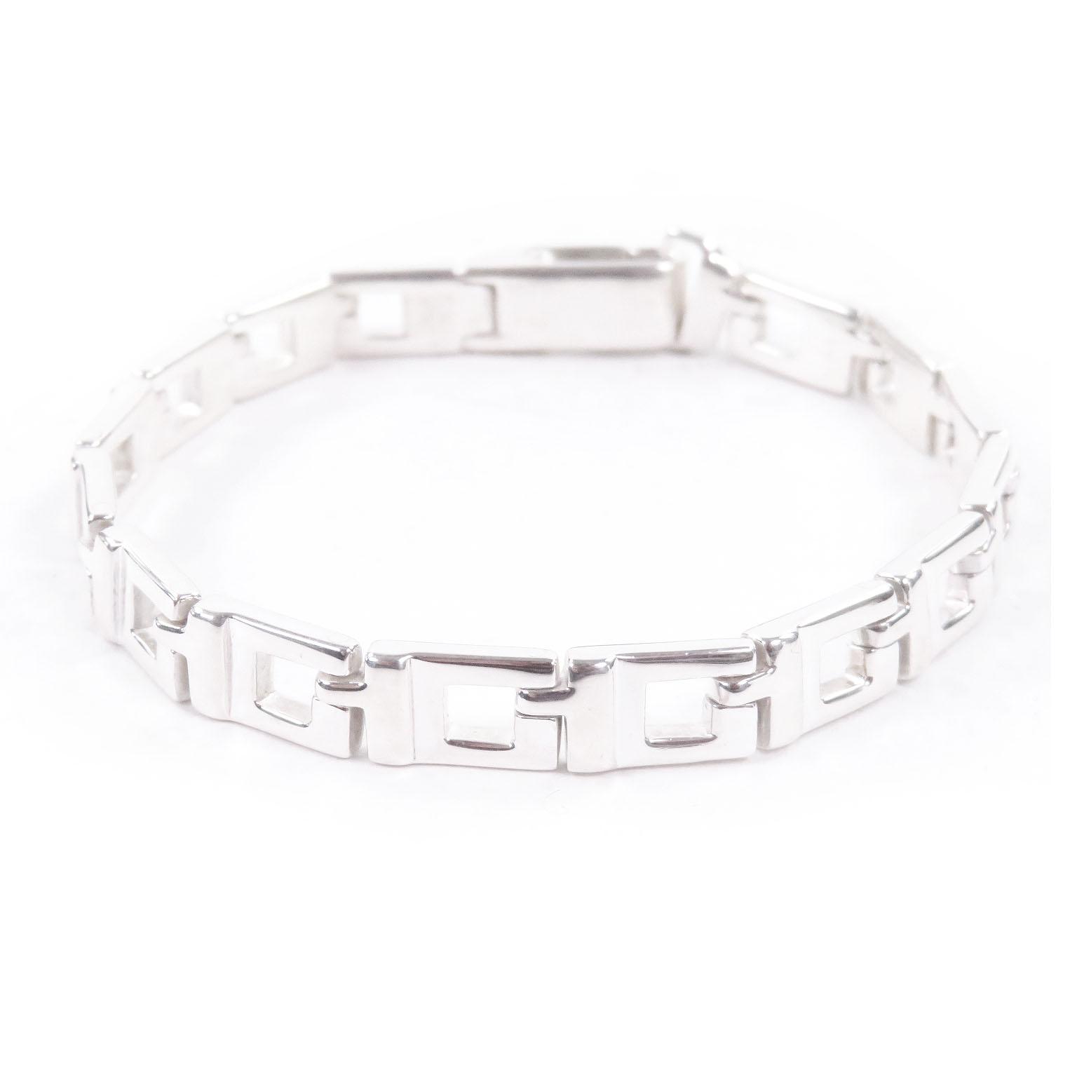 

Great GUCCI bracelet G Logo Accessories Silver SV925 mens Used