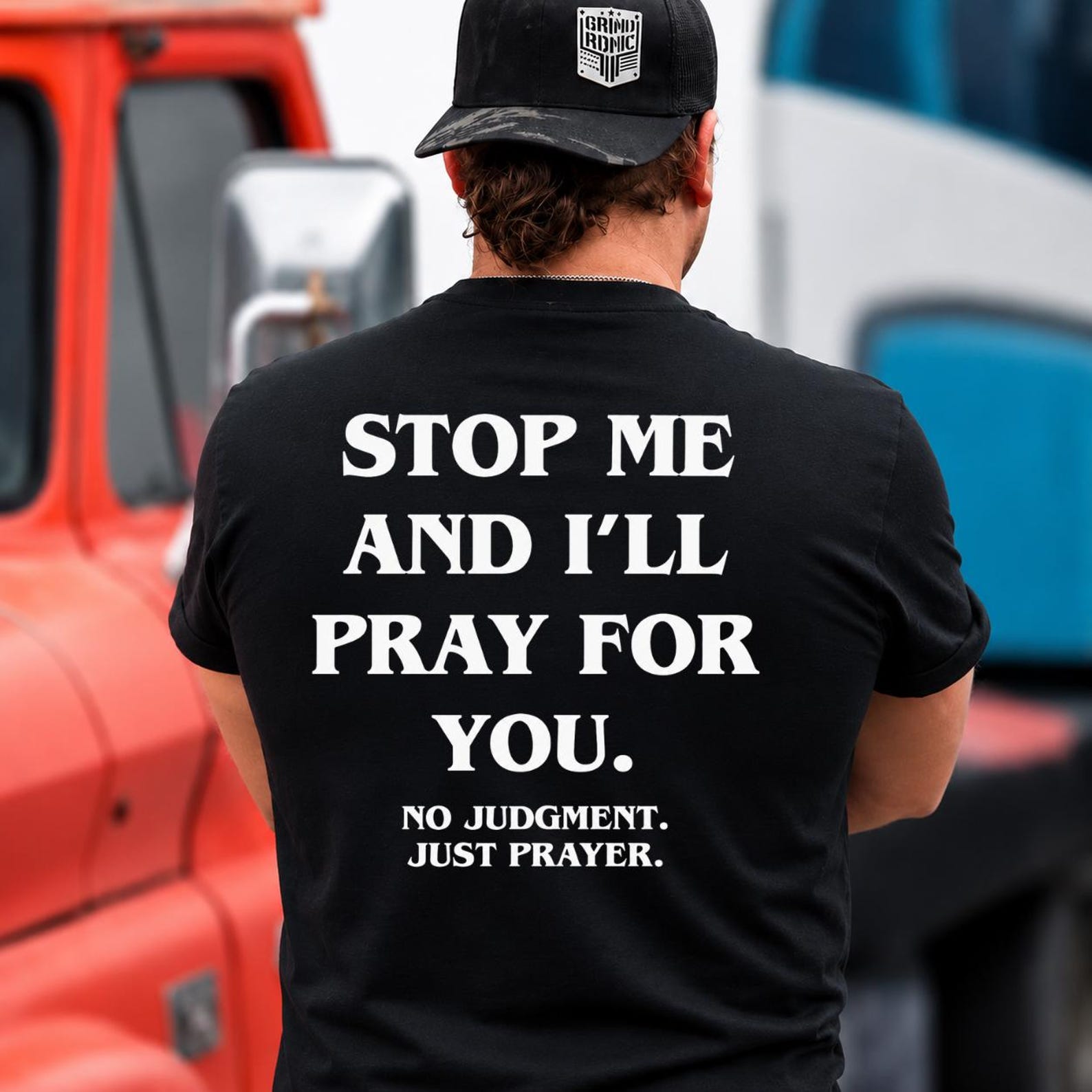 Stop Me And I’ll Pray For You No Judgment Just Prayer T-Shirt, Christian Faith Gift, Religious Prayer Graphic Tee S