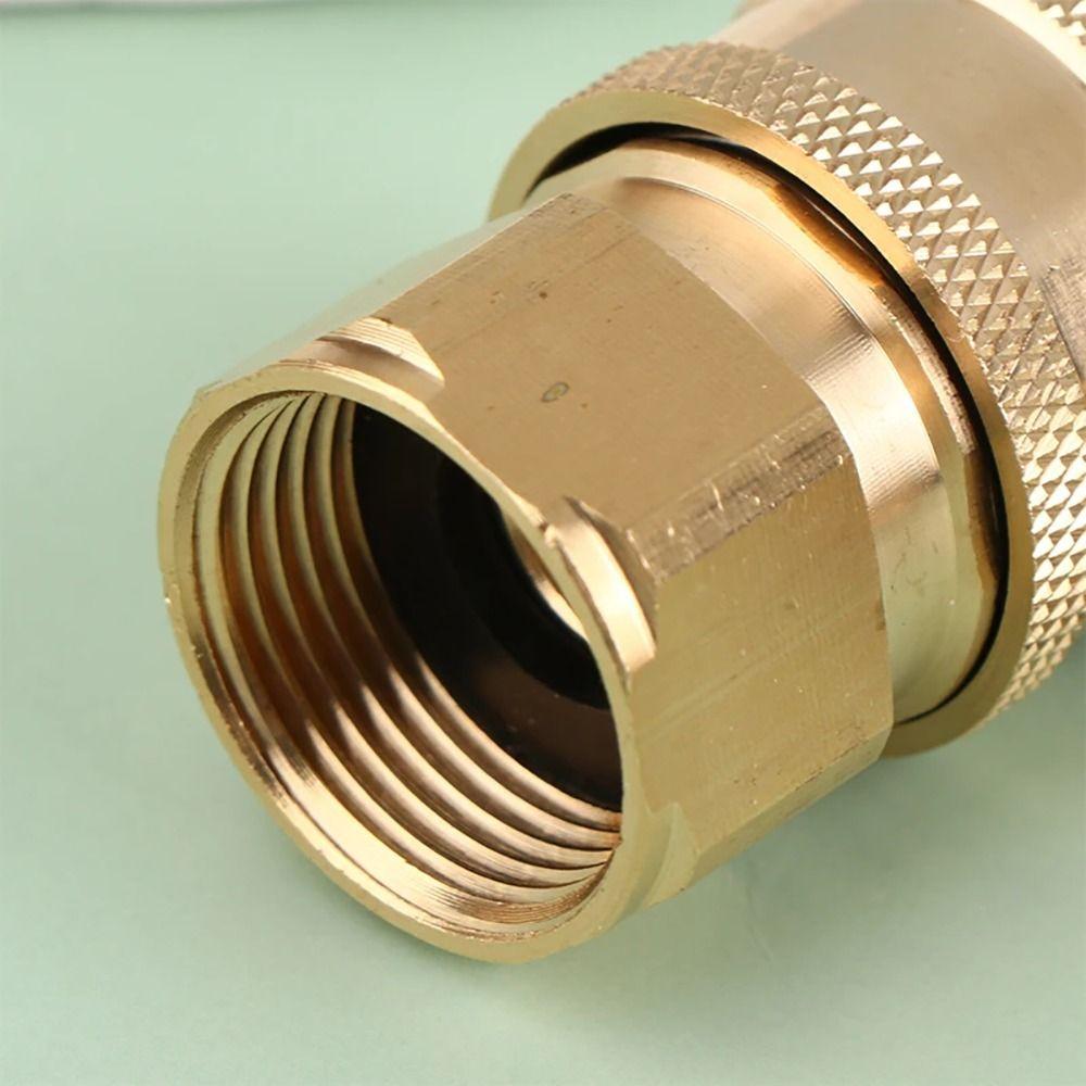 1Set 3/8 M22 Pipe Joint Quick Connect Kits Water Outlet Set Durable Hose Coupler